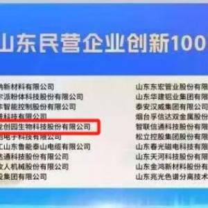 喜报丨百龙创园入选2025山东民营企业100强